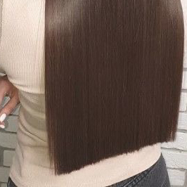 Стрижка волос ровный срез