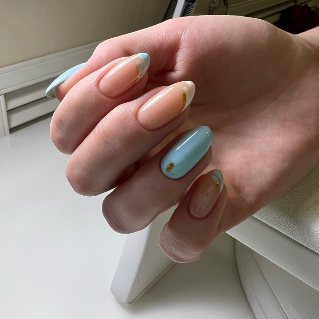 Маникюр + средний дизайн