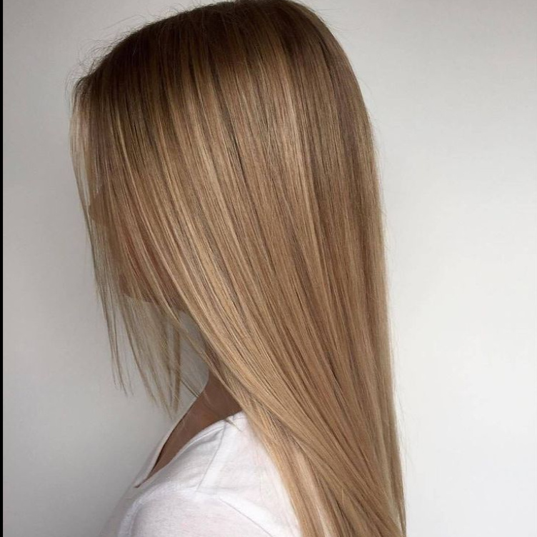 Окрашивание однотонное (длинный волос)