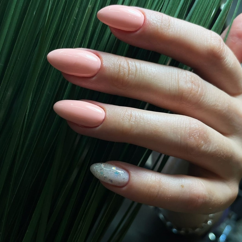 Маникюр комби+покрытие