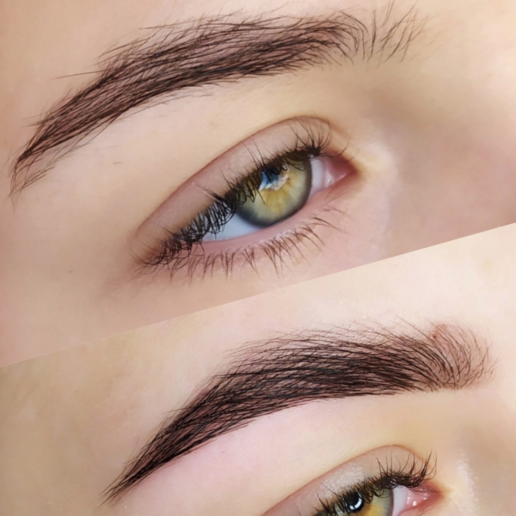 Ламинирование бровей с окрашиванием и коррекцией