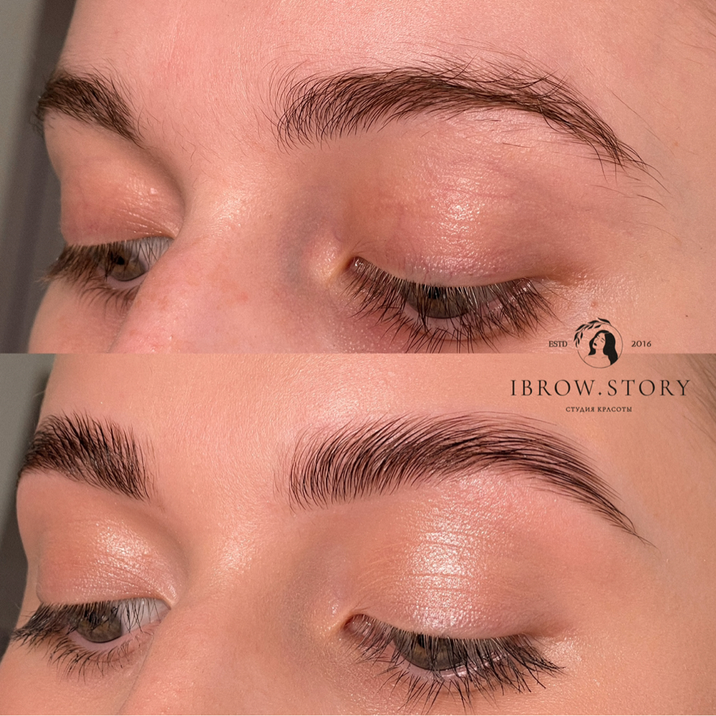 Ламинирование бровей + коррекция + окрашивание + ботокс