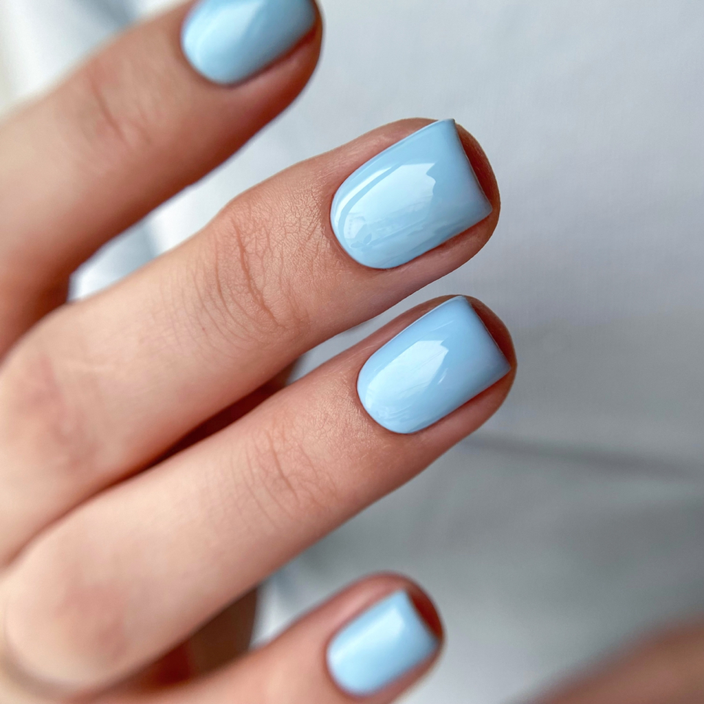 Маникюр комбинированный с покрытием (однотон)  Укрепление и архитектура гелем