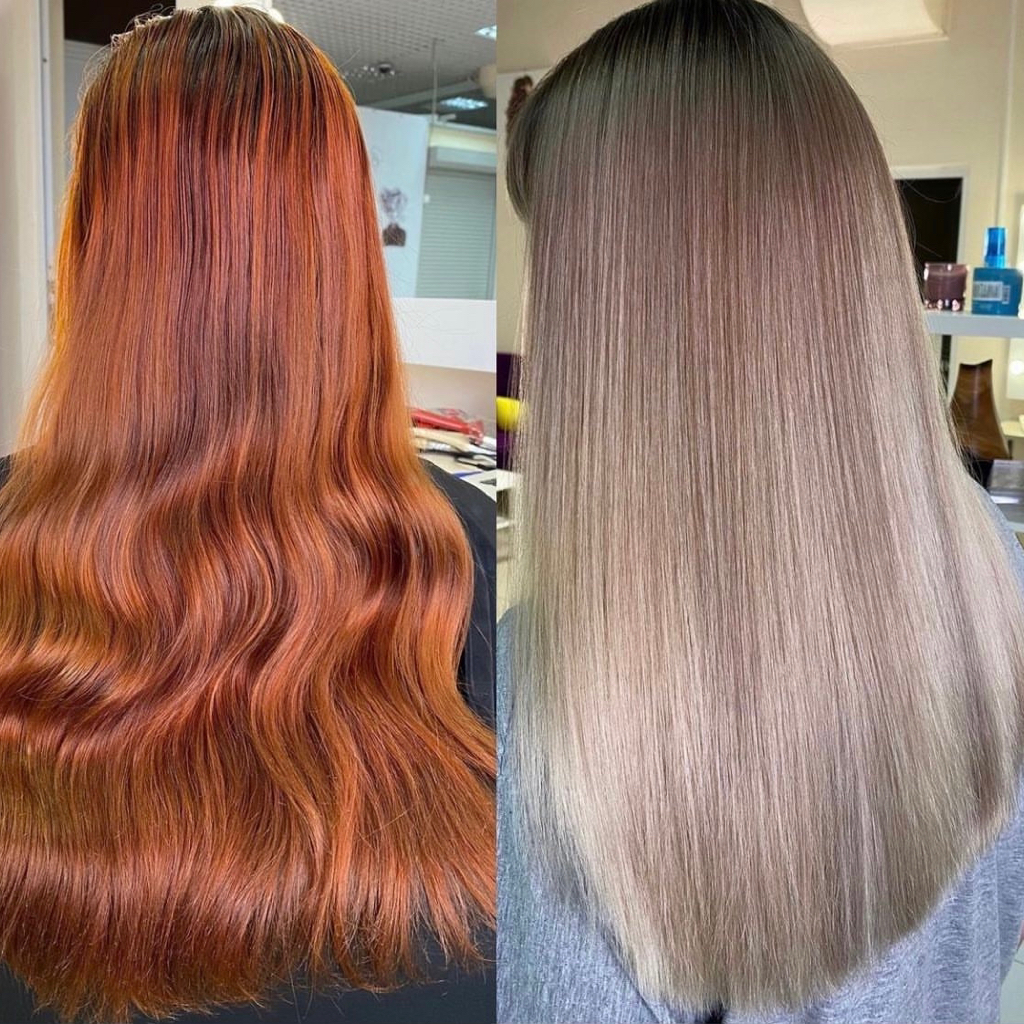 Выход из Чёрного/Яркого в Блонд / Технику