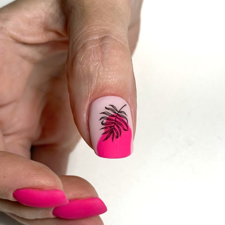 Снятие старого покрытия - маникюр - покрытие гель лаком  - простой дизайн