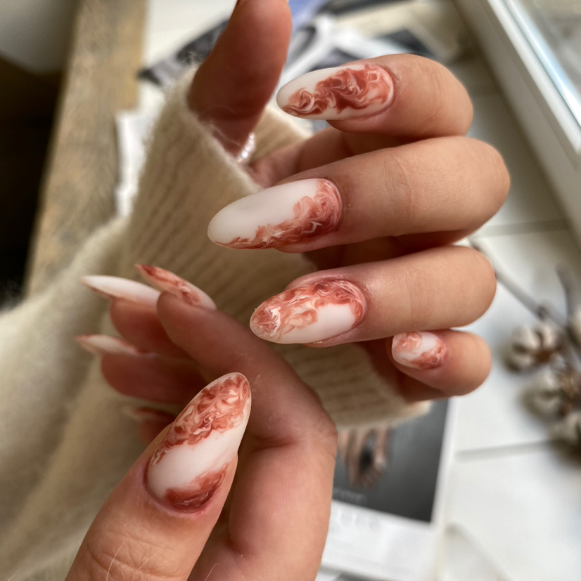 Сложное наращивание (с дизайном)