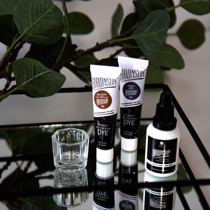 Долговременная укладка бровей + окрашивание и коррекция + уход