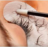 Снятие наращенных ресниц другого мастера