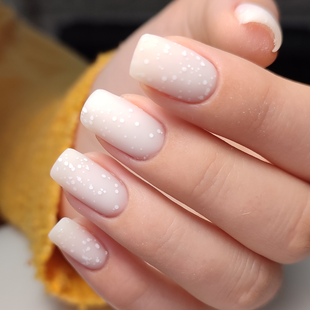 маникюр с однотонным покрытием