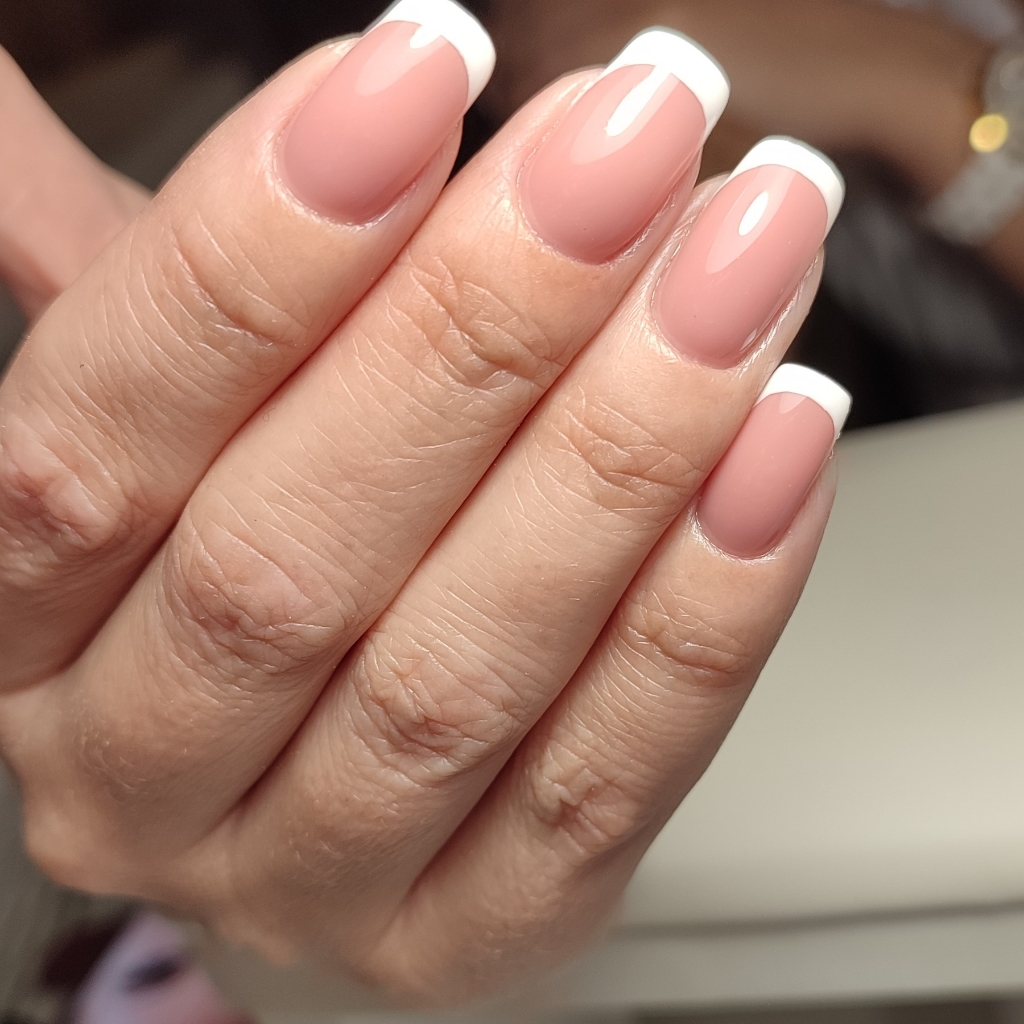 маникюр с покрытием + френч