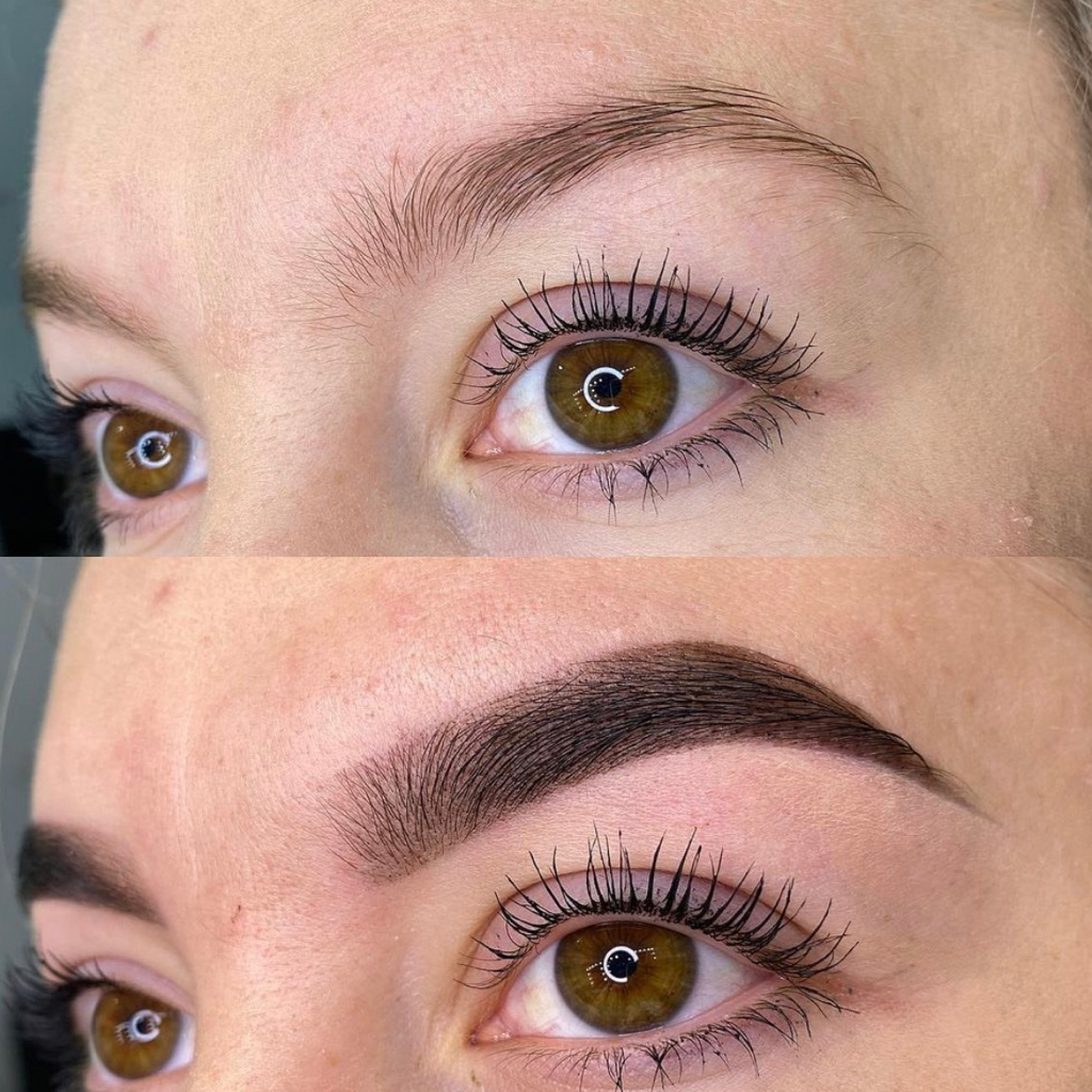 BROWS COMPLEX 1️⃣ Оформление бровей (воск/пинцет) +окрашивание краской