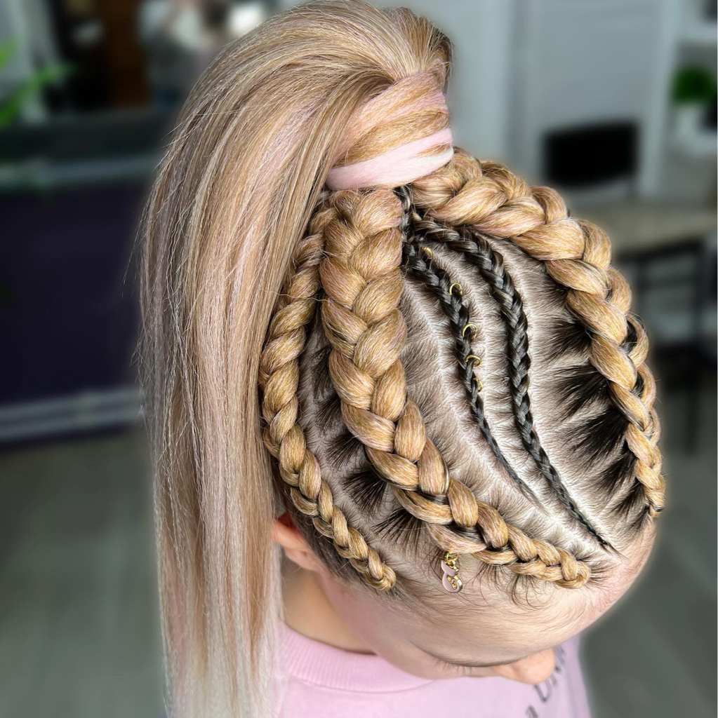 Хвост из брейдов