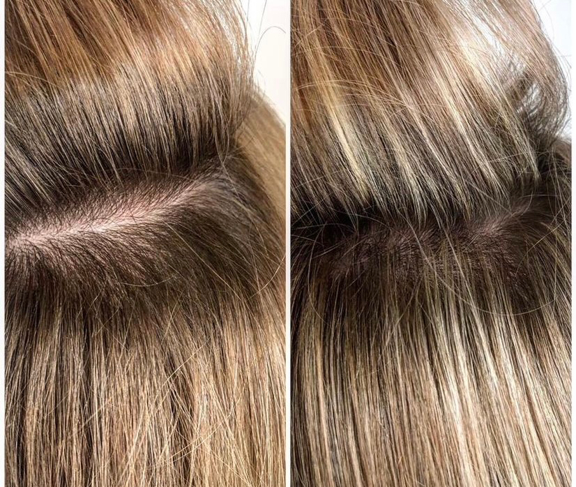 Окрашивание корней( краситель)