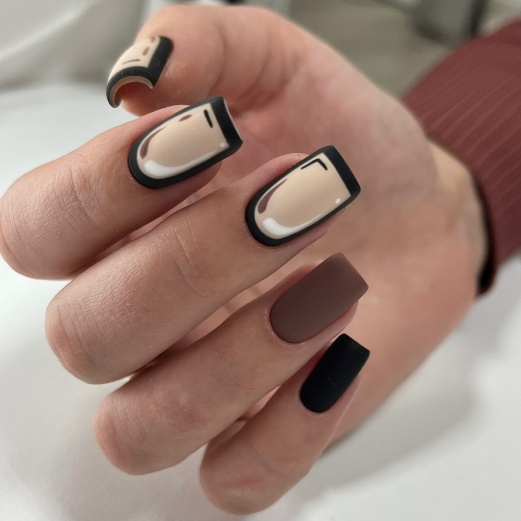 Маникюр + покрытие с дизайном