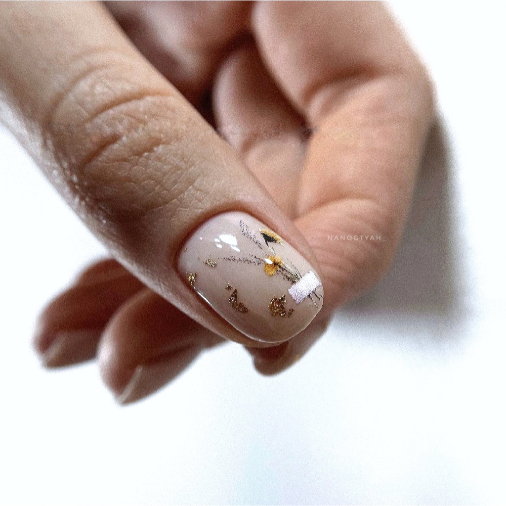 Комбинированный маникюр + покрытие гель-лак + дизайн