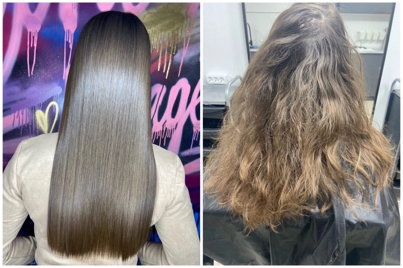 Кератиновое выпрямление