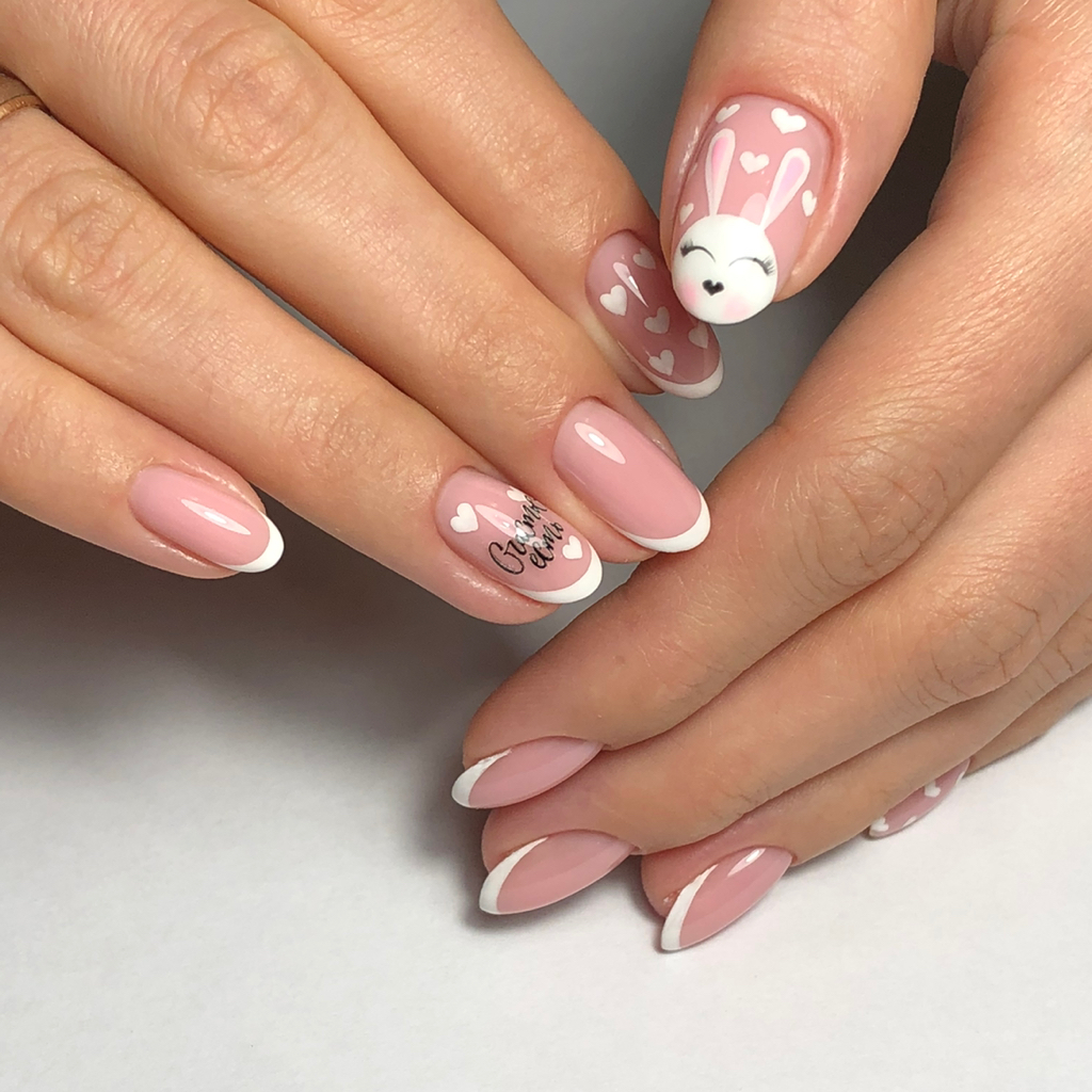 Маникюр + выравнивание ногтевой пластины + покрытие гель-лак (французский маникюр)