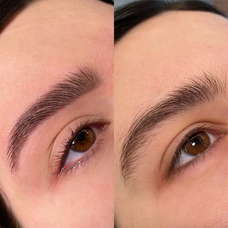 Сложная коррекция бровей пинцет/воск