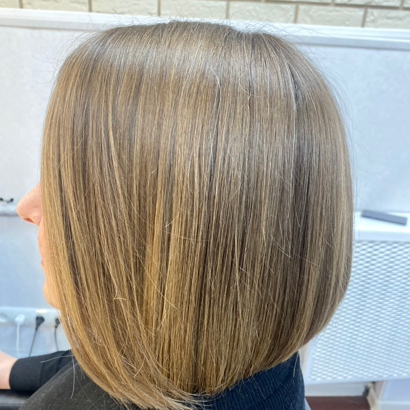 Стрижка женская средняя длина