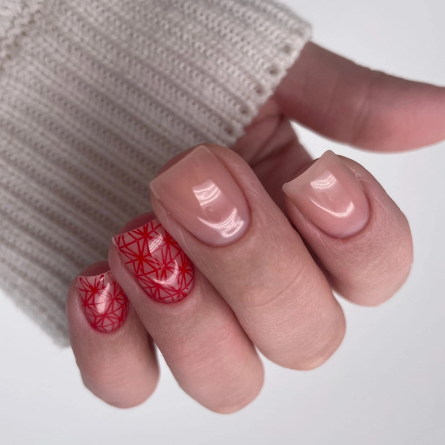 Комплекс «МЕДИУМ»  Овал, квадрат. + 2 мм  Ногти не требующие достраивания. Дизайн на 2 пальчиках, легкий