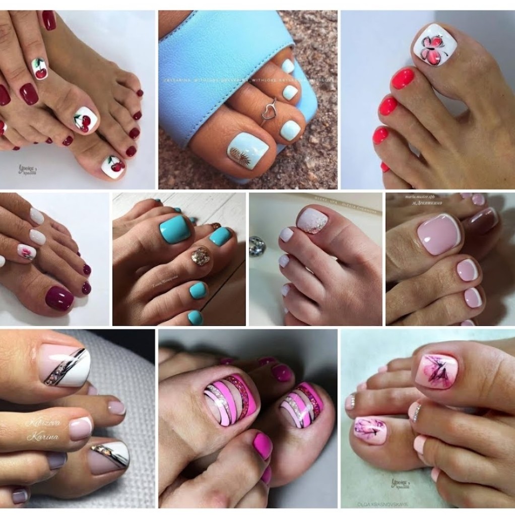 педикюр+гель лак