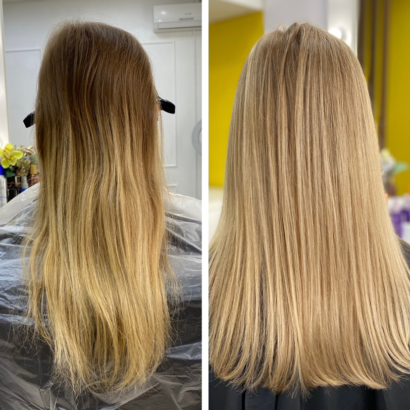 Айртач, мелирование, блонд