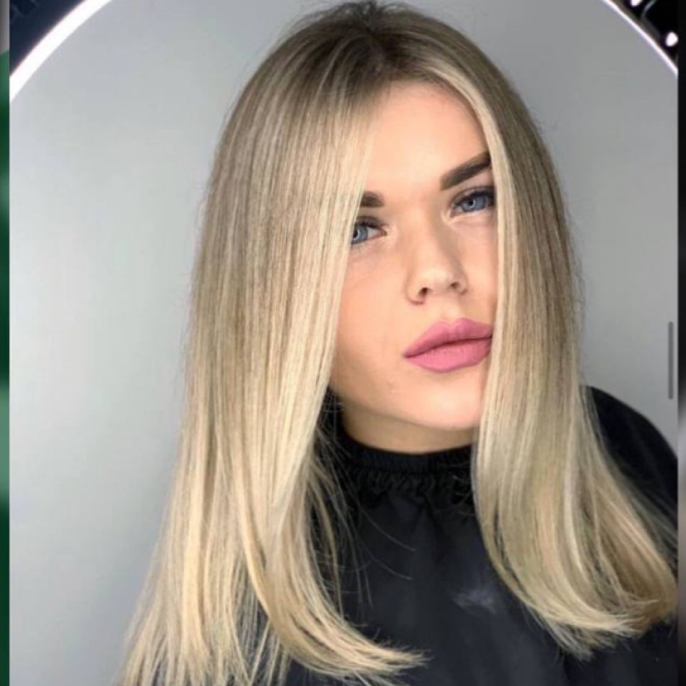 Контуринг (светлые пряди у лица)