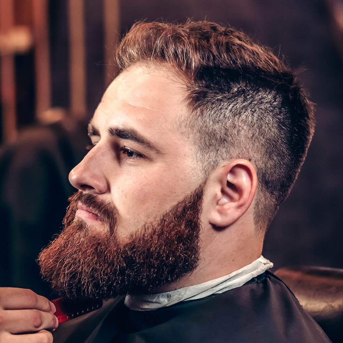 Модельная стрижка + борода