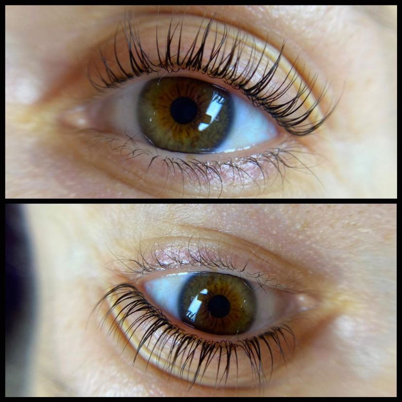 Ламинирование ресниц с окрашиванием