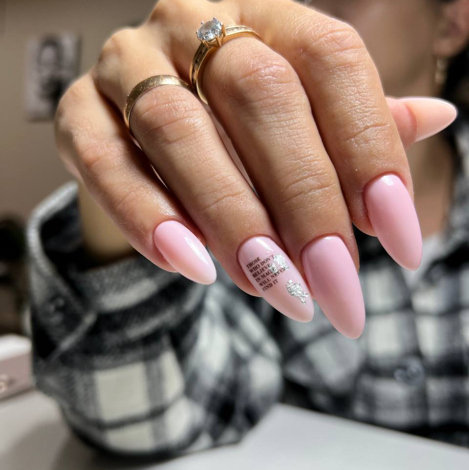 Наращивание на гелевые типсы с покрытием