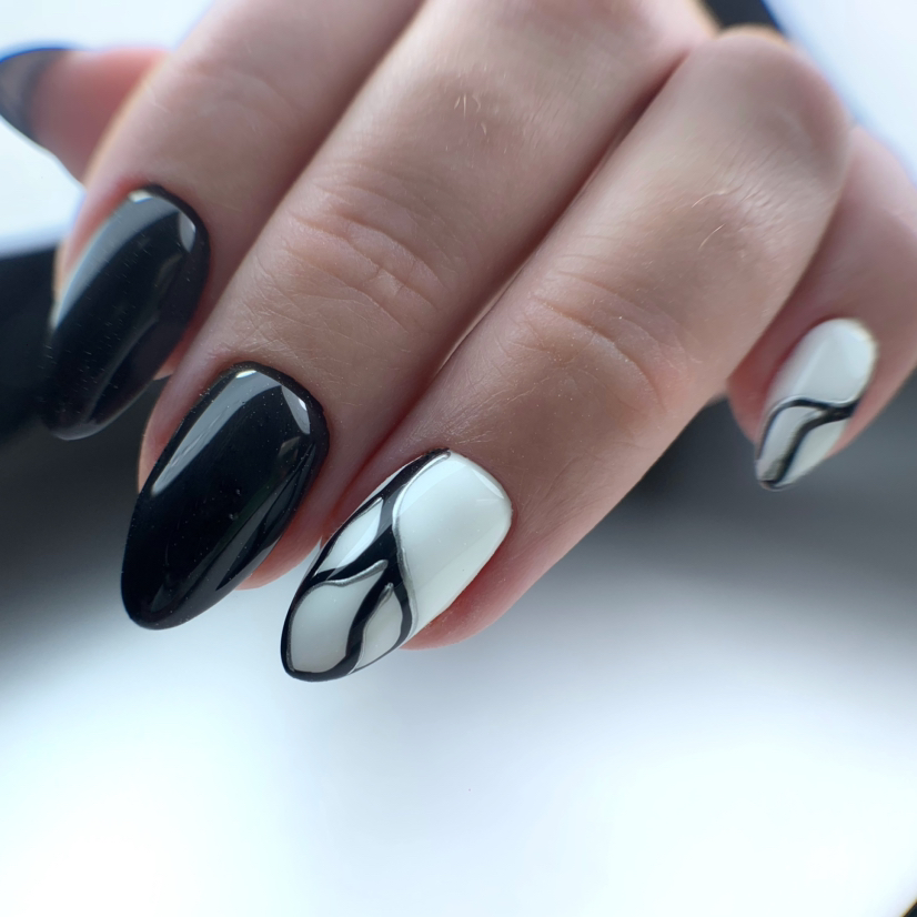 Наращивание ногтей с дизайном