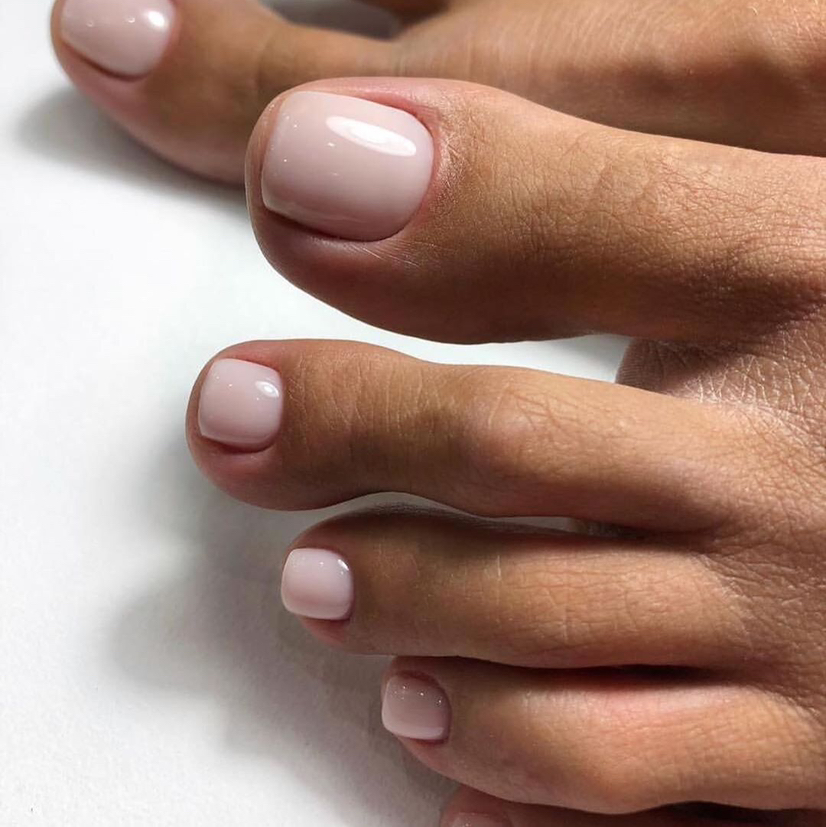 Педикюр с покрытием пальчики ( обработка пальчиков с покрытием)