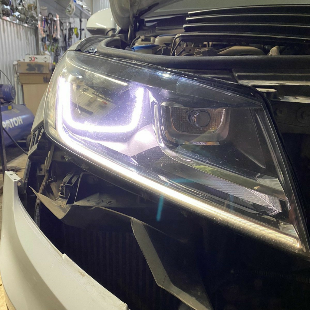 Ремонт ДХО Туарег FL (Реснички)