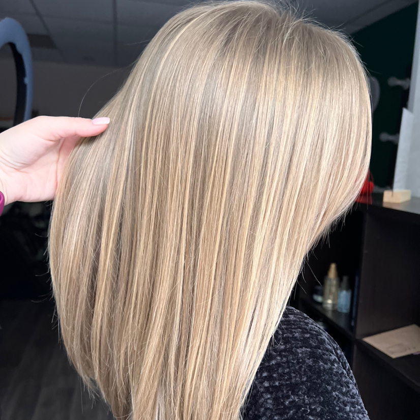 Тонирование осветлённых волос