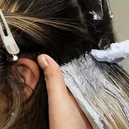 Окрашивание краской клиента