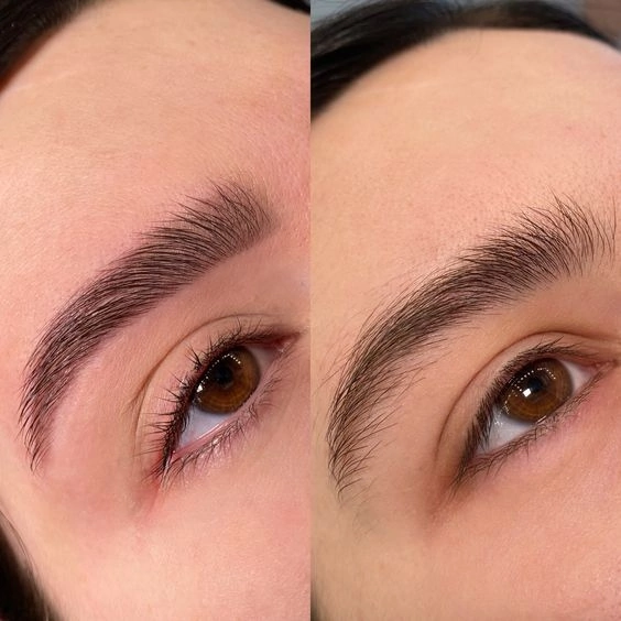 Окрашивание бровей краска или хна и коррекция бровей.