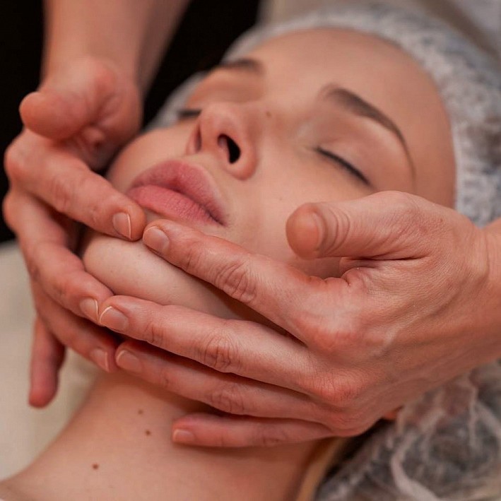 Скульптурный массаж лица+маска