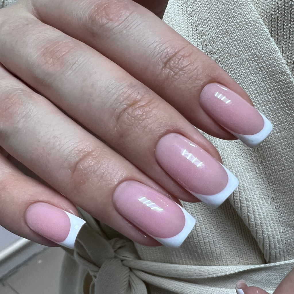 Снятие + комбинированный маникюр + покрытие гель-лак + френч