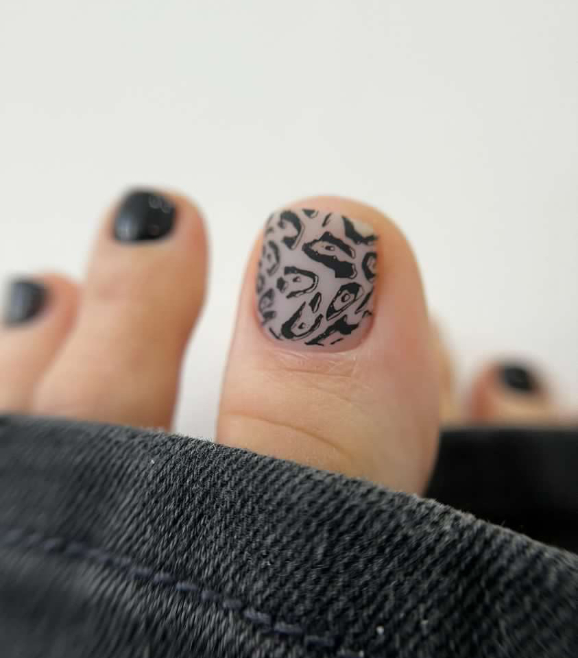 Мини педикюр гель лак/מיני פדיקור לק גל