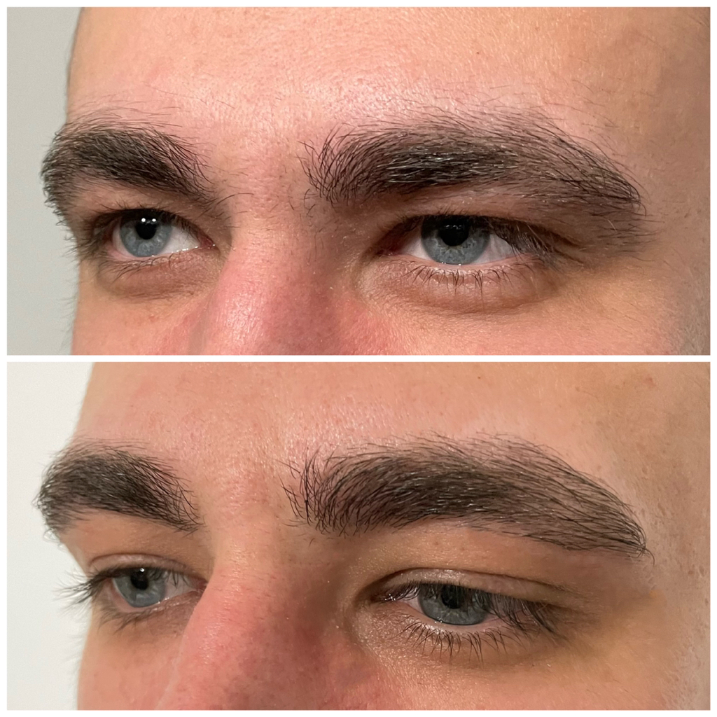 Мужская коррекция бровей
