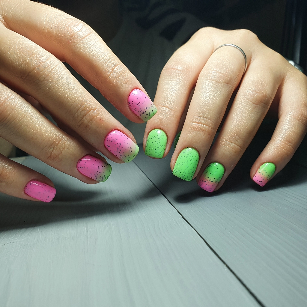 Градиент (омбре), аэрография, аэропуфинг.