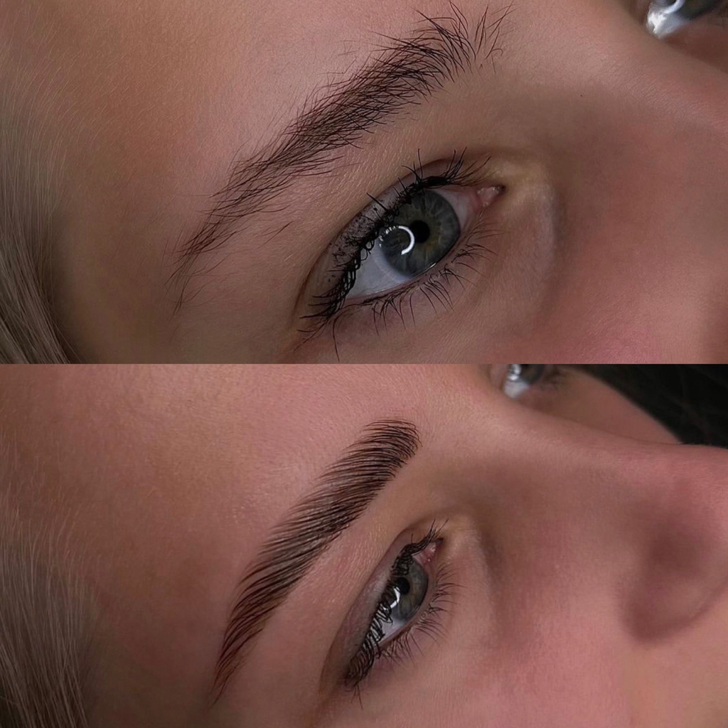 Долговременная укладка бровей + окрашивание