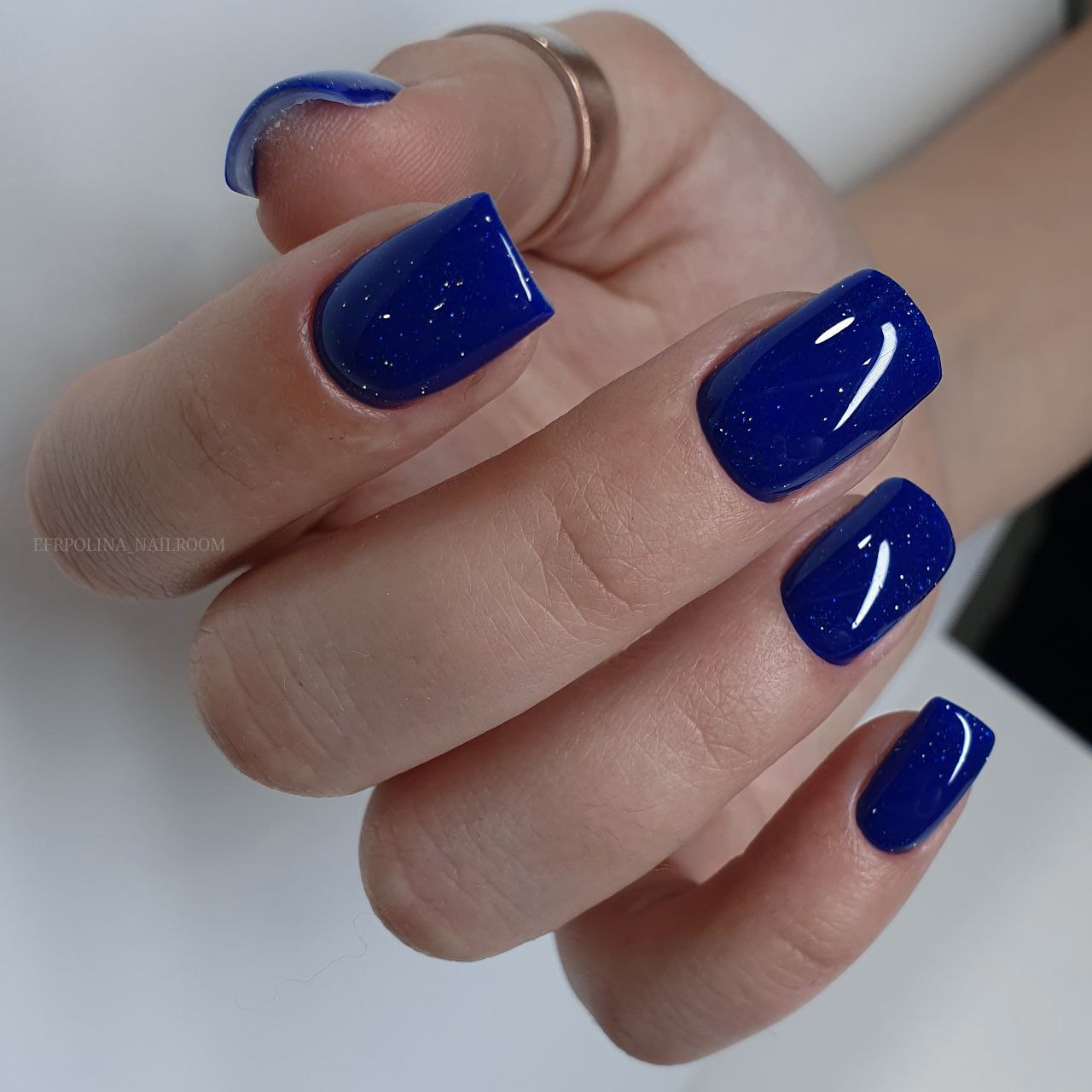 Маникюр гель-лак однотонный