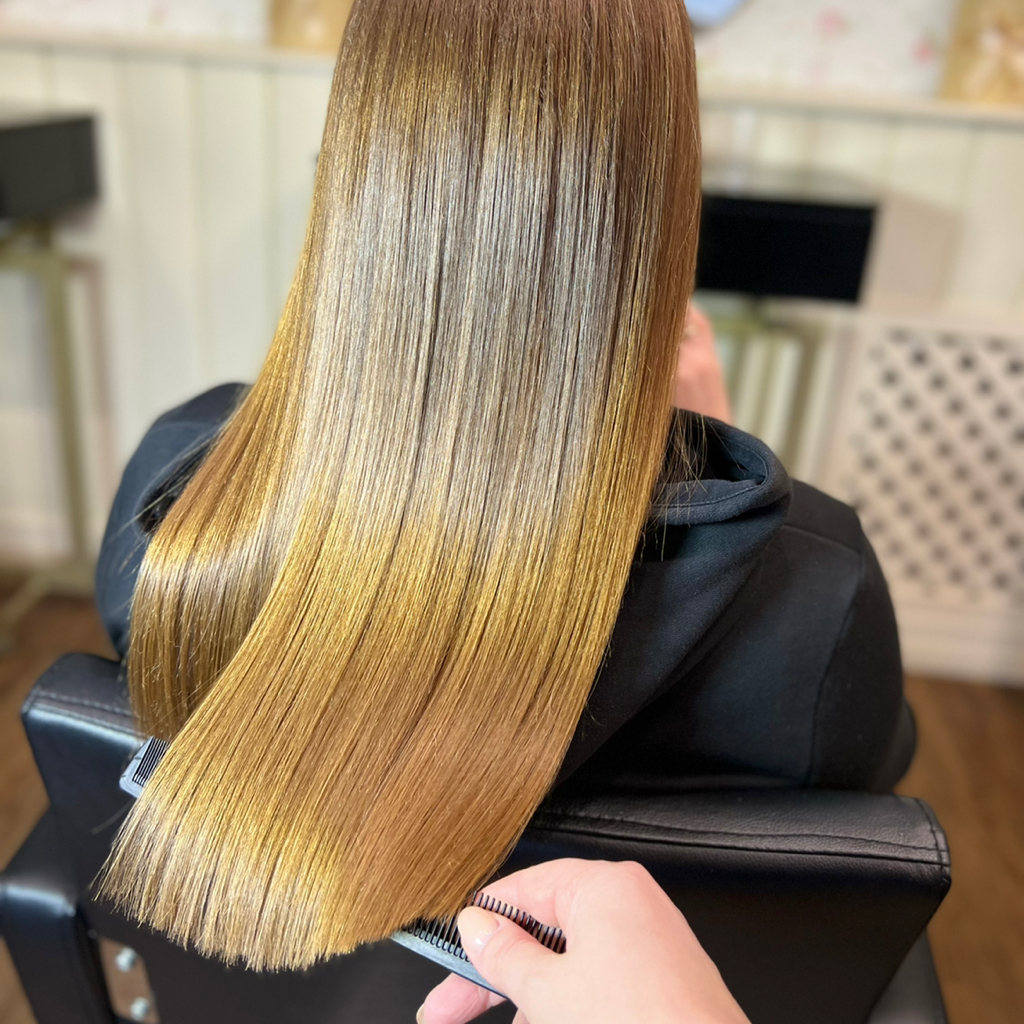 Ботокс на кончики и стрижка в ровный срез !