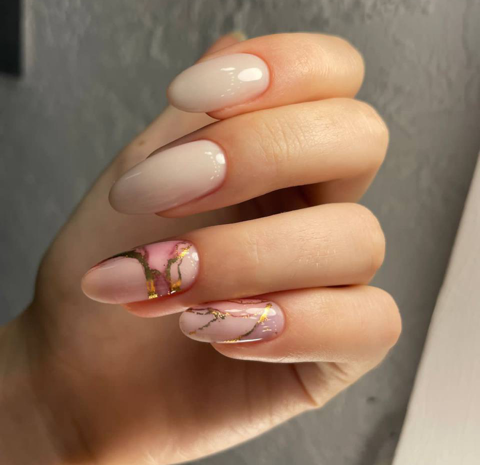 Сложный дизайн 1 ноготь