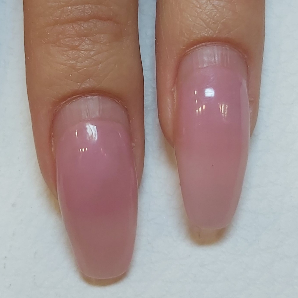 Gel fill (pink/beige gel)+manicure