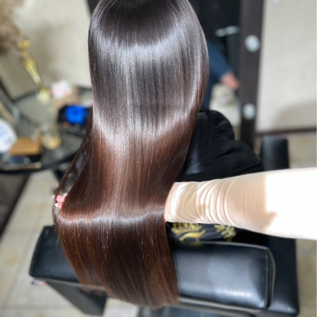 Кератиновое выпрямление