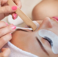 Снятие наращенных ресниц другого мастера