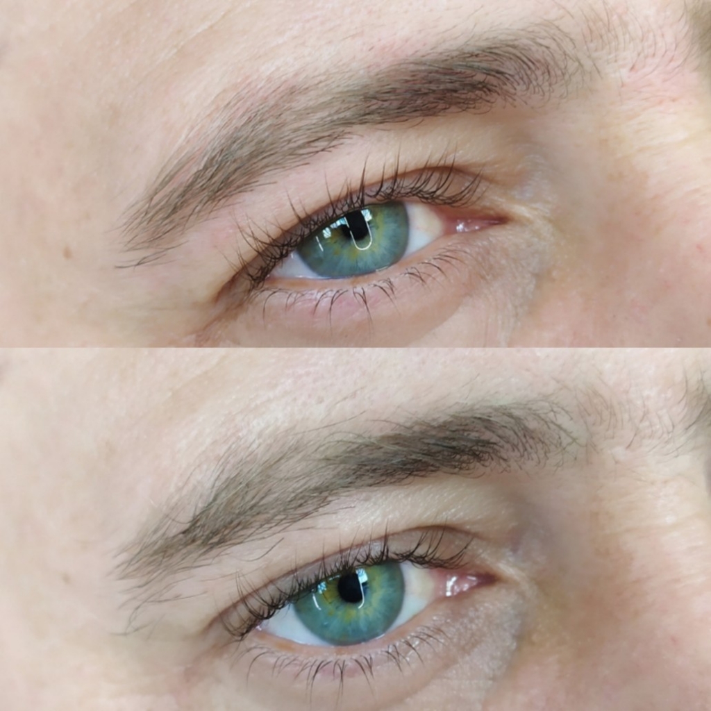 Мужская коррекция бровей