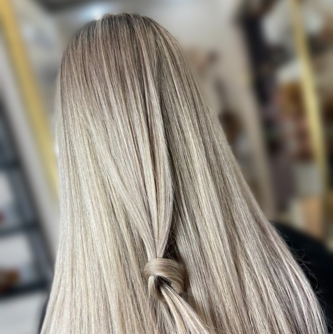 Мелирование+тонирование(длинные волосы)+укладка